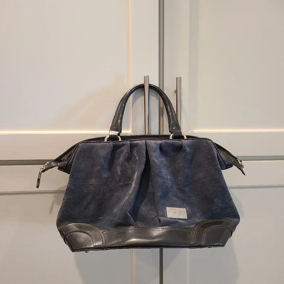Beijo Couture Slate Blue Satchel Bag